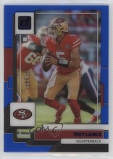 2022 Panini Clearly Donruss Blue 98/99 Trey Lance #43 1sd2