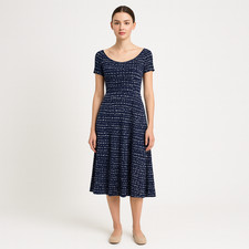 Jigsaw Boho Wrap Blouson Dress Cowl Neck Maxi Shortsleeve Coquette Cottagecore