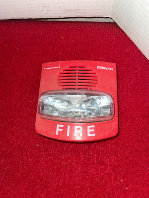 Simplex 4903-9418 Red Wall Mount Horn Strobe