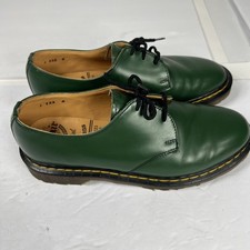 Vintage Dr. Martens Shoes J 132 Made in England Green Lug Sole Oxford Bex