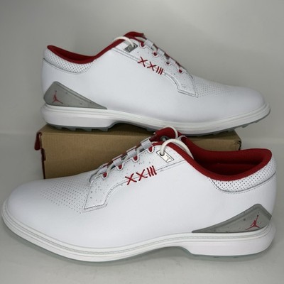 Air Jordan 5 ホワイト/レッド ゴルフシューズ Nike Air Jordan ADG 5 Golf Shoes White Fire Red Men's Size 13