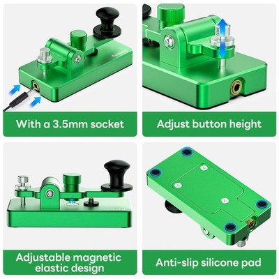 Morse Code Paddle Key with Adjustable Distance