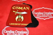 Shriner Fez HardBoard Ornament with Club/Unit Name