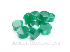 Accordion Buttons Green 13.8x7.5 (mm) 