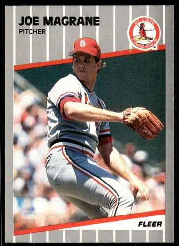 1989 Fleer Baseball Card Joe Magrane St Louis Cardinals 455 EBay