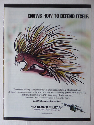 2/2006 PUB AIRBUS MILITARY A400M MILITARY TRANSPORT PORC-EPIC ORIGINAL AD