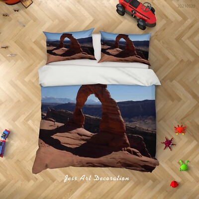 3D Rock Cave Sunshine Sky Landscape Quilt Cover Set Bedding Sets Pillowcases