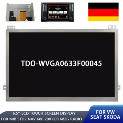 6,5'' LCD Touch Screen Display Für MIB STD2 NAV 200 680 Radio TDO-WVGA0633F00045