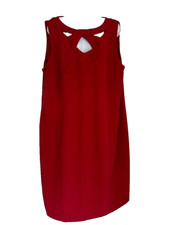 JONES STUDIO SEPARATES Dress Plus Size 20W Red sleeveless cocktail  A-119