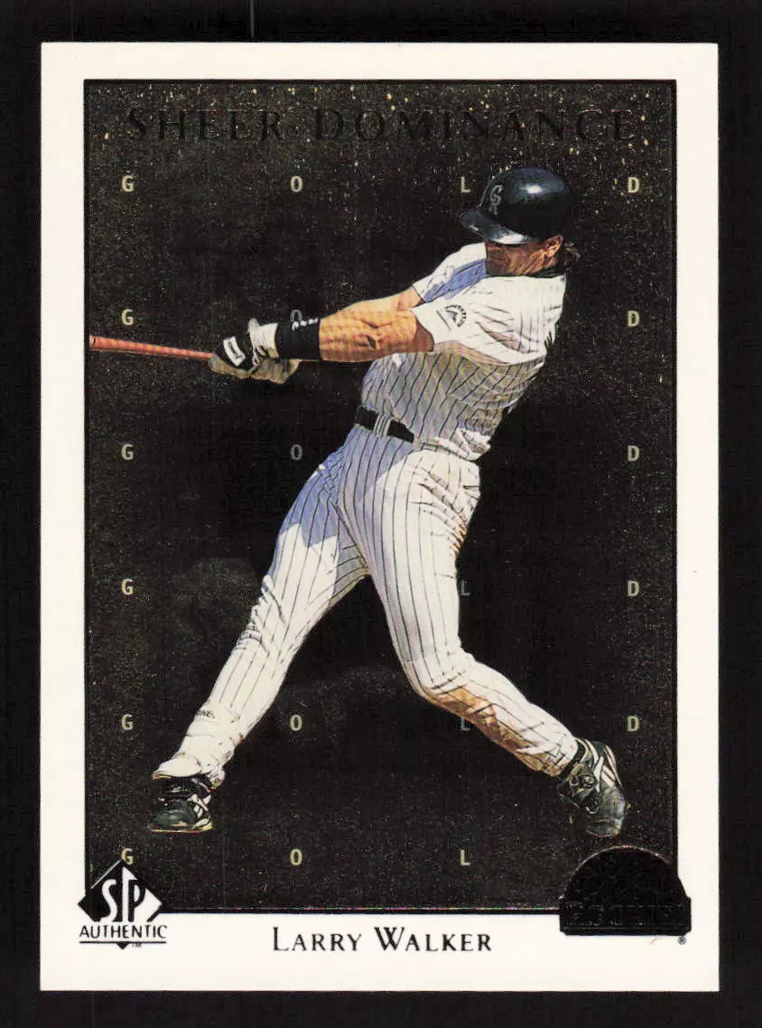 1998 SP Authentic Sheer Dominance Gold #SD33 Larry Walker Rockies /2000