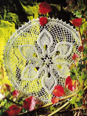 Advanced Irish Crochet Square Dance Mantilla Azalea Pasque Flower Doily Patterns