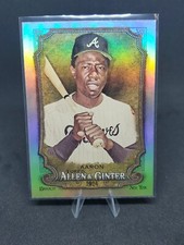 Hank Aaron 2024 Topps Allen & Ginter Hot Box Silver Foil #140 Atlanta Braves