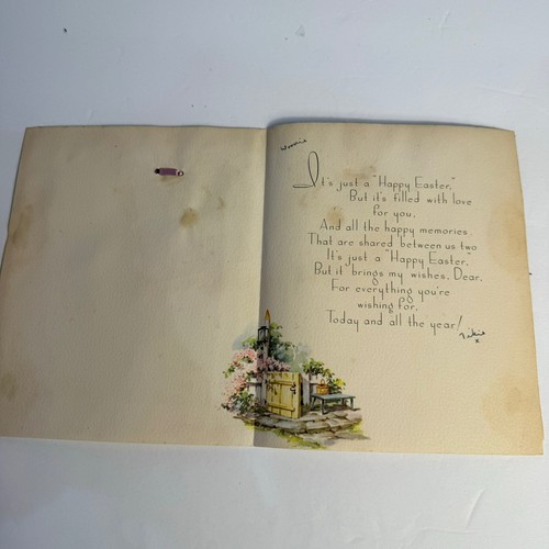 RUST CRAFT BOSTON US Easter Greeting Card Bells Happy Easter Dear Vintage - Picture 3 of 7