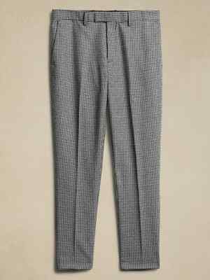 Banana Republic Suit Trouser Men's  36 x32 Tailored-Fit Houndstooth NWT