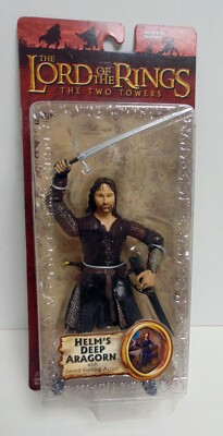 Lord of The Rings The Two Towers Helms Deep Aragorn Action Figure New ...