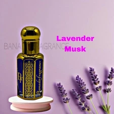 Lavender Musk Al Tahara Concentrated Oil Perfume 12 ml  - long lasting