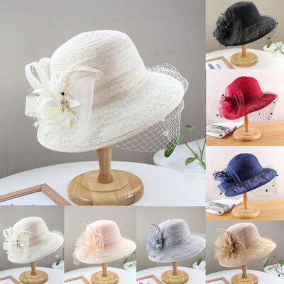 Bridal Fascinator Lace Tea Party Hat Women