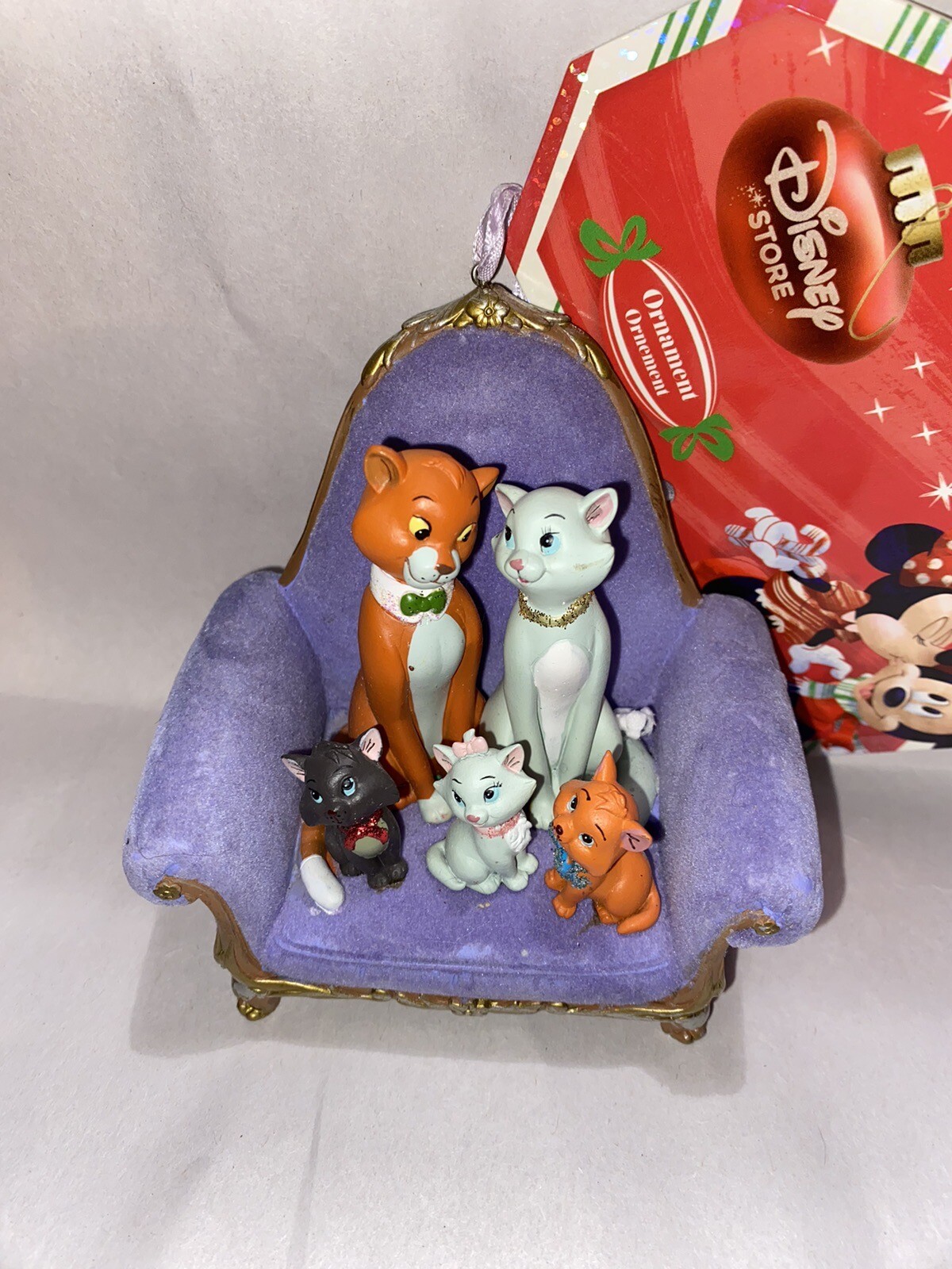 Disney Ornament Sketchbook Aristocats On Purple Couch NWT eBay