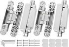 <!--F#f_0-->Invisible Door Hinges (4 pcs) -7 Inch Sliver Hidden Hinges for Doors ADJUSTABLE<!--F/-->