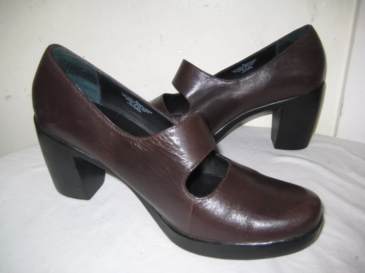 Dansko Tara Mary Jane Brown Leather Shoes Women s Size 41 10.5