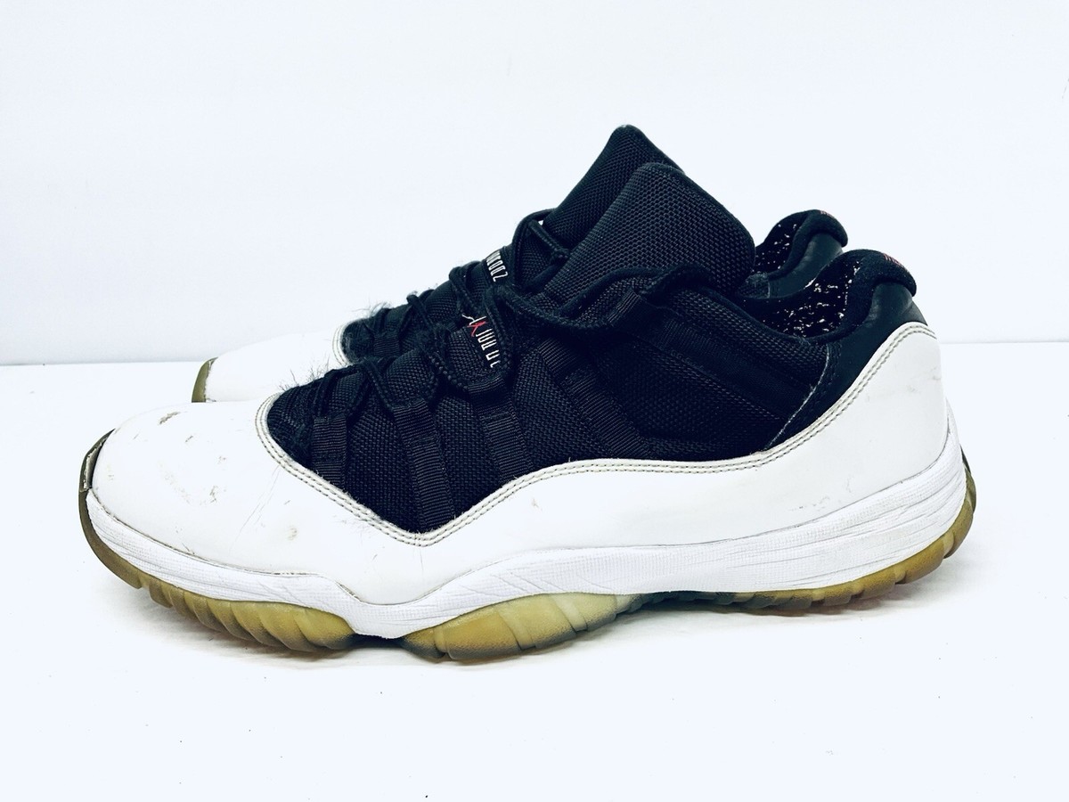 MENS AIR JORDAN 11 RETRO LOW TUXEDO SNEAKERS 528895-110 USA SIZE 12