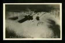 Military real photo postcard RPPC US Navy Ships Moser Deck View Vintage