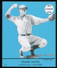 1941 Goudey (Blue 1988 Reprint) #13 Frankie Hayes Philadelphia Athletics