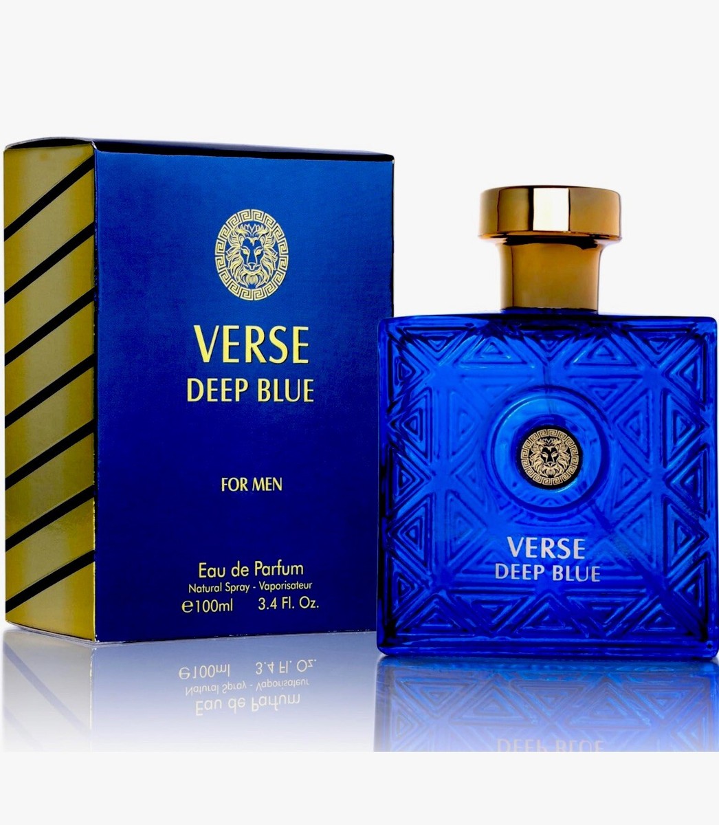 Deep Blue 3.3-3.4Oz EDP New clean fresh spray Men Cologne Men