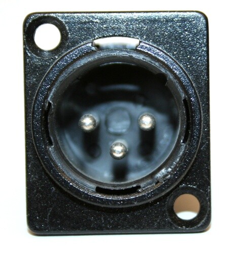 Mwave Buchse XLR male 3 polig schwarz heavy B-Ware Абверкауф 1690₽