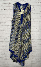 INDIA EMPORIUM Womens Tent Dress One size Rayon Blue Lagenlook Bohemian