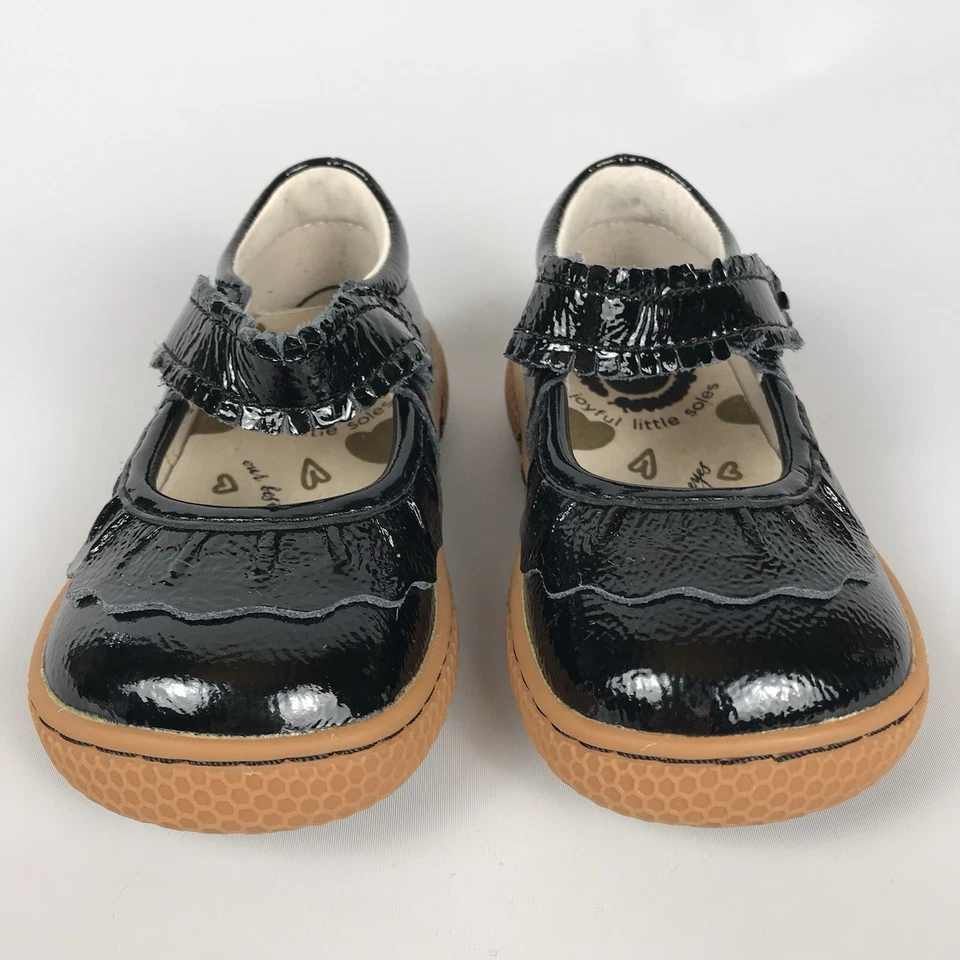 Sapatos Livie & Luca Mary Jane - Criança Menina Tamanho 6 - Couro Patente Preto - Imagem 4 de 4