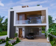 29x36 Feet House Plans 8.5x11 Meter 4 Bed 3 Bath Terrace Roof PDF & A4 Hard Copy