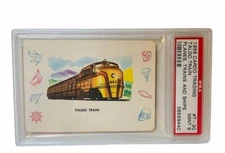 Cardo Trading Card 1958 Plane Train Ship Automobile Car PSA 9 Talgo locomotive 