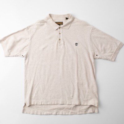 Timberland Weather Gear Men's Short Sleeve Tan Polo Size XL