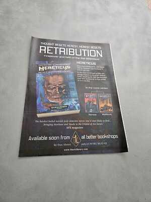 TPEEP271 MAGAZINWERBUNG 11X8'' WARHAMMER 40000 - HERETICUS 