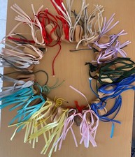 Castagnette Artigianali Castagnole o Nacchere Italiane  in legno con nastri