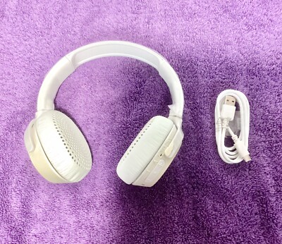 Skullcandy Riff Wireless Bluetooth On-Ear Headphones w/Mic White S5PXW - READ