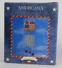 Deb Strain American Flag Whispering Wind Chime Americana Collection - Patriotic