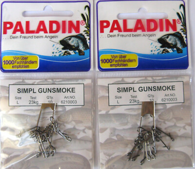Knotenlos Verbinder Simple Gunsmoke 2 Pack a 10 Stück Gr. L 23kg