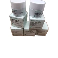 5x Peach Slices Snail Rescue Intensive Wash Off Mask 0.2 oz each  