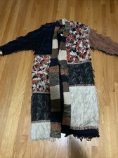 Vintage Crystal Handwoven Fringe Jacket Large