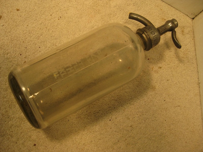 Vintage Lido Club,phila,pa.syphon seltzer bottle