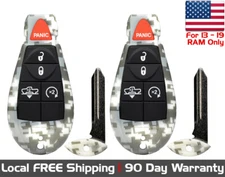 Lot of 2x New Replacement Keyless Entry Remote Key Fob for RAM 2013 - 2019.