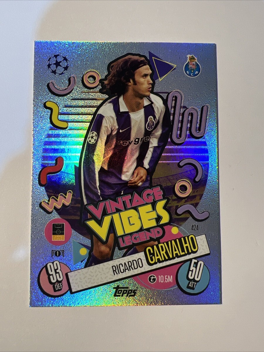 RICARDO α World Champion Limited Ricardo Carvalho Match Attax 24/25 Vintage Vibes Legend Card # 424