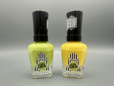 2 Sally Hansen MIRACLE GEL X Beetlejuice Nail Polish Yellow Green 930 932