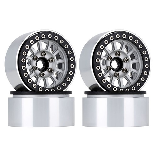 INJORA 1.9" Beadlock Wheel Rims for 1/10 RC Car TRX4 SCX10 90046 AXI03007,YQW37 - Picture 22 of 31