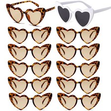 Bachelorette Party Favor Sunglasses 12 Pack,Retro Cat Eye Heart Sunglasses fo...
