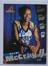 Basketball Card IP auto NIKKI MCCRAY rookie 1998 WNBA Pinnacle Mystics