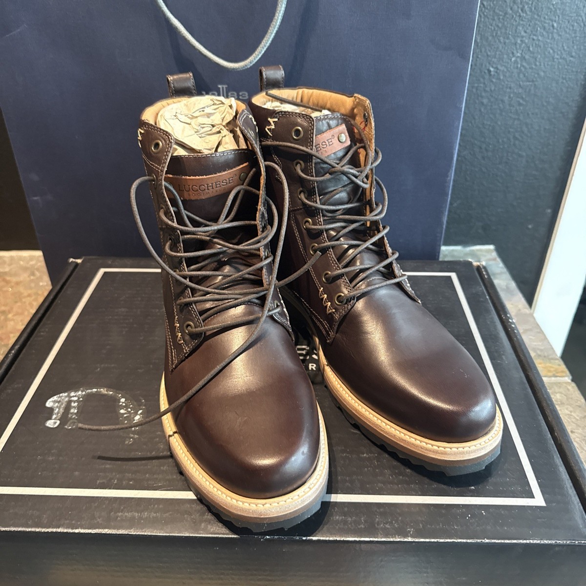 Lucchese 6in Lace Up Ranger II Hiking Boot in Brown Men's Size