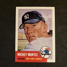 1991 Topps Archives 1953 #82 Mickey Mantle New York Yankees